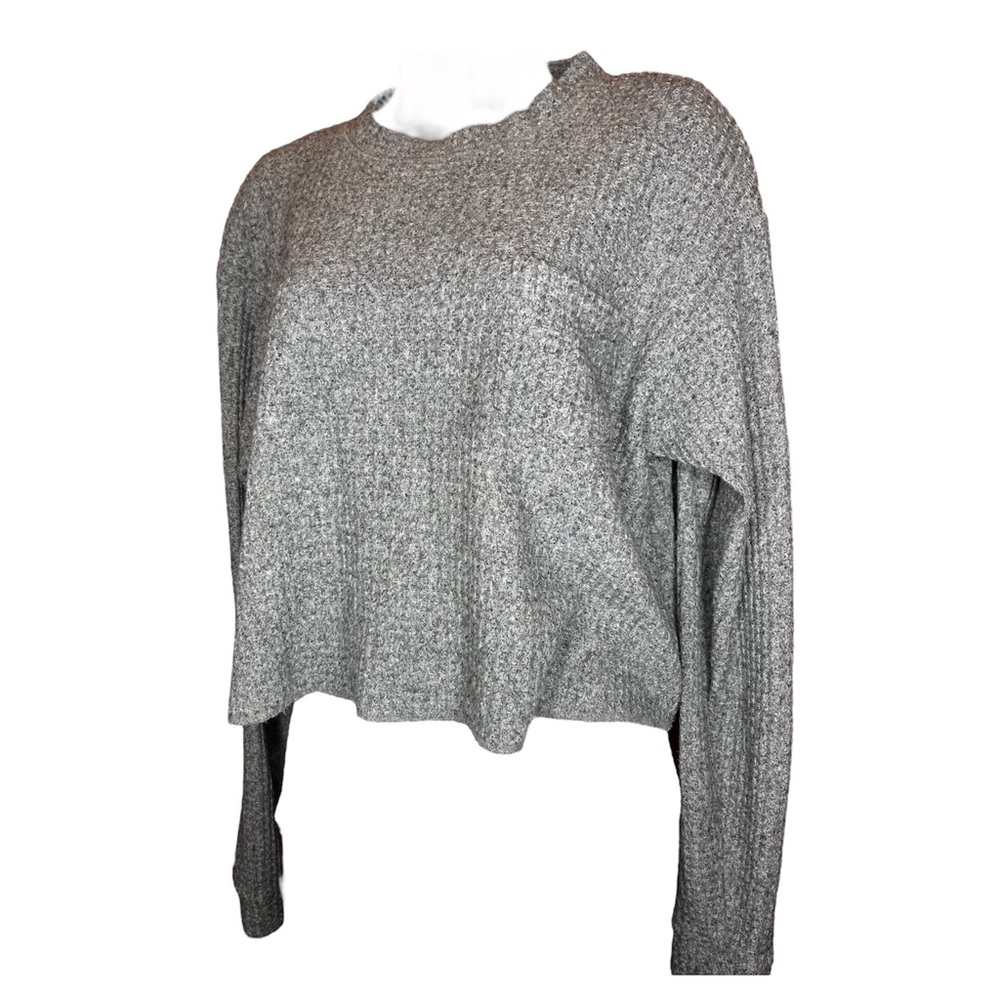 Wild fable waffle cropped long sleeve